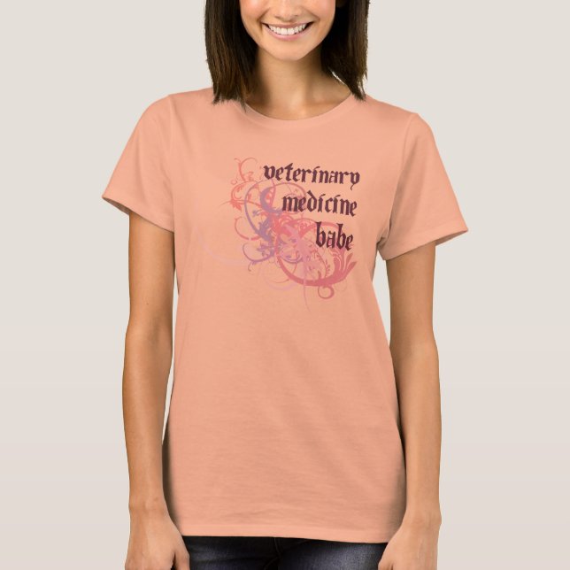 Veterinary Medicine Babe T-Shirt (Front)