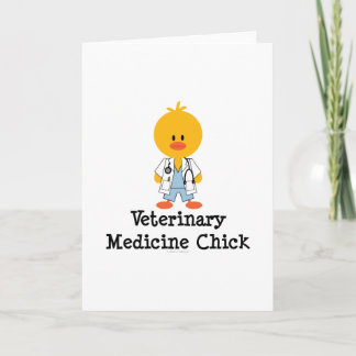 Veterinary Medicine Chick Greeting Card