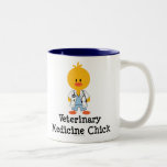 Veterinary Medicine Chick Mug<br><div class="desc">A cute Veterinary Medicine Chick in blue scrubs, a lab coat with a pen in her pocket and a stethoscope around her neck on clothing, stationery and more medical theme merchandise and apparel for a female veterinarian, or vet school graduate. These items make great graduation gifts or any day gifts...</div>