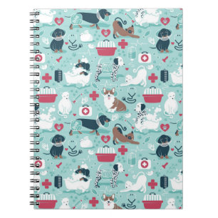 Veterinary medicine, dogs and cats friends notebook