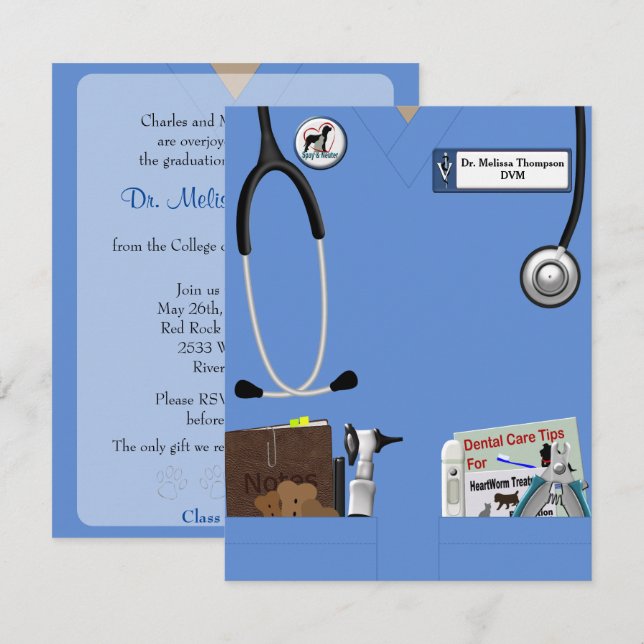 Veterinary Medicine Graduate Announcement (Front/Back)