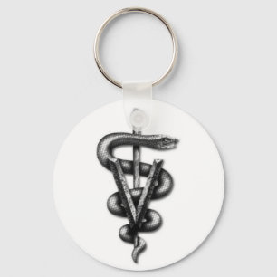Veterinary Medicine Logo Key Ring