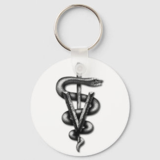 Veterinary Medicine Logo Key Ring