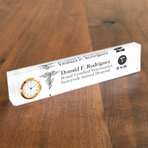 Veterinary Medicine Personalised Nameplate
