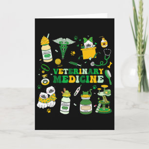 Veterinary Medicine St Patrick's Day Vet Tech Dog Card