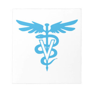 Veterinary medicine symbol notepad