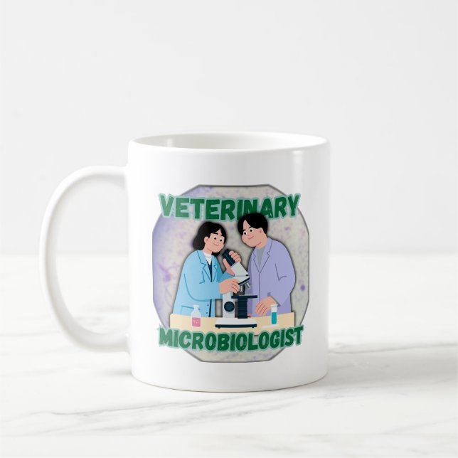Veterinary Microbiologist – Lab Science Design Coffee Mug (Left)