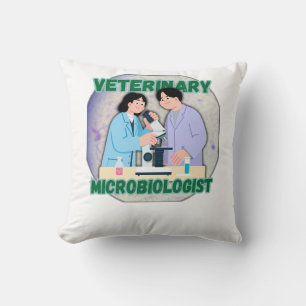 Veterinary Microbiologist – Lab Science Design Cushion