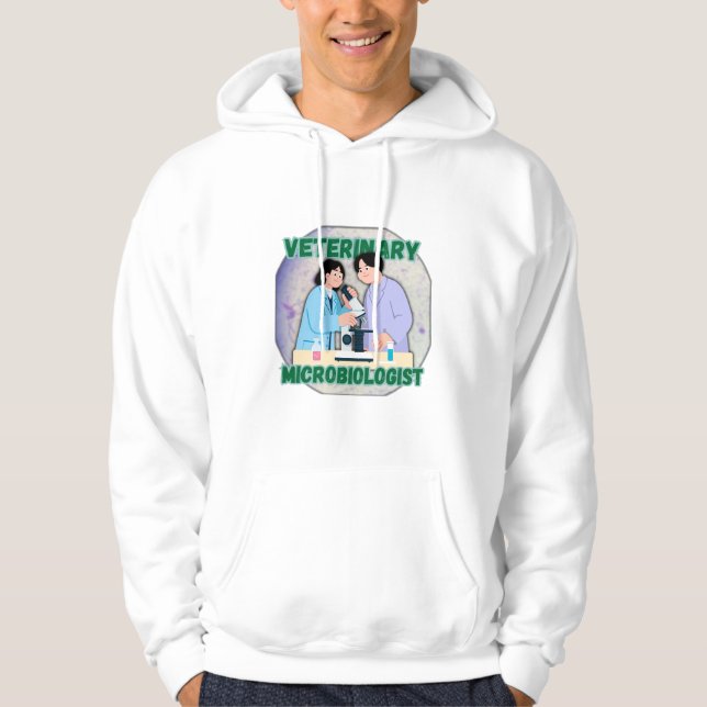 Veterinary Microbiologist – Lab Science Design Hoodie (Front)