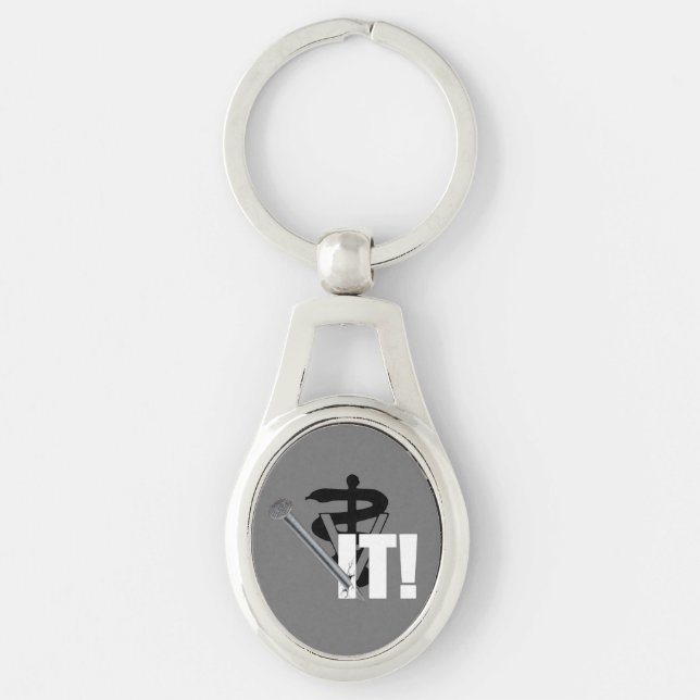 Veterinary Nailed It! Key Ring (Front)