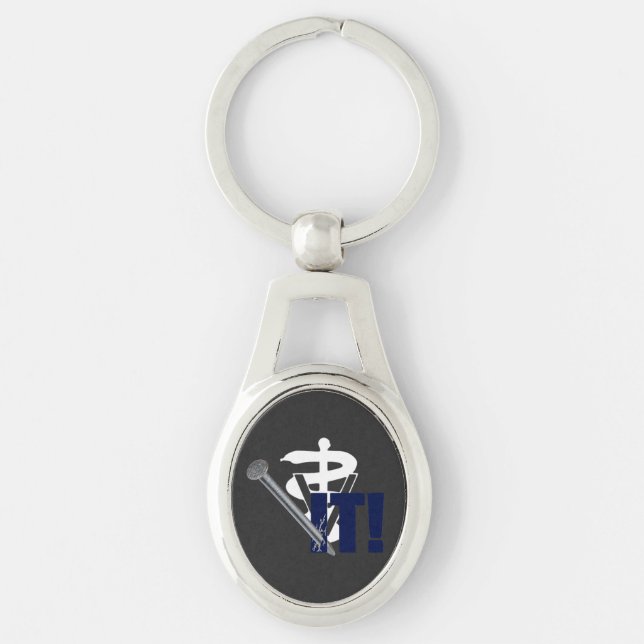 Veterinary Nailed It! Key Ring (Front)