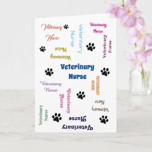 Veterinary Nurse Graduation Card