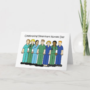 Veterinary Nurses Day Cartoon October Card