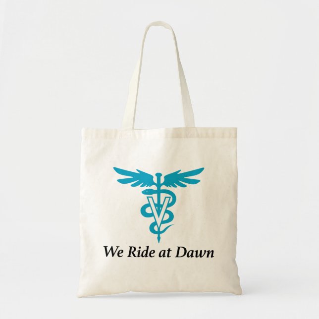 Veterinary Nurses Ride at Dawn Tote Bag (Front)