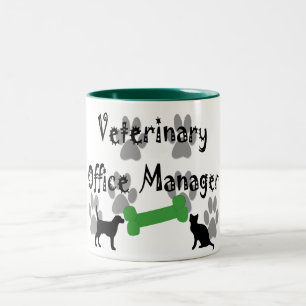 Veterinary  Office Manager Two-Tone Coffee Mug