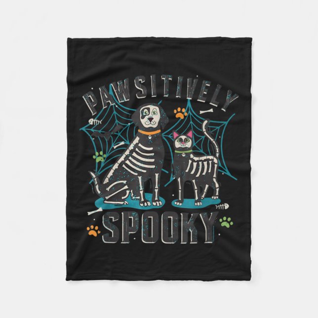 Veterinary Pawsitively Soky Vet Tech Boo Crew Hall Fleece Blanket (Front)