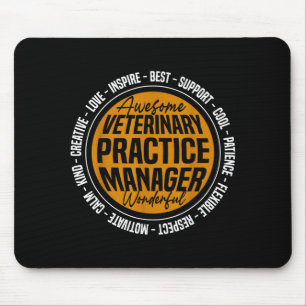 Veterinary Practice Manager Funny Vet Tech Week Mouse Mat