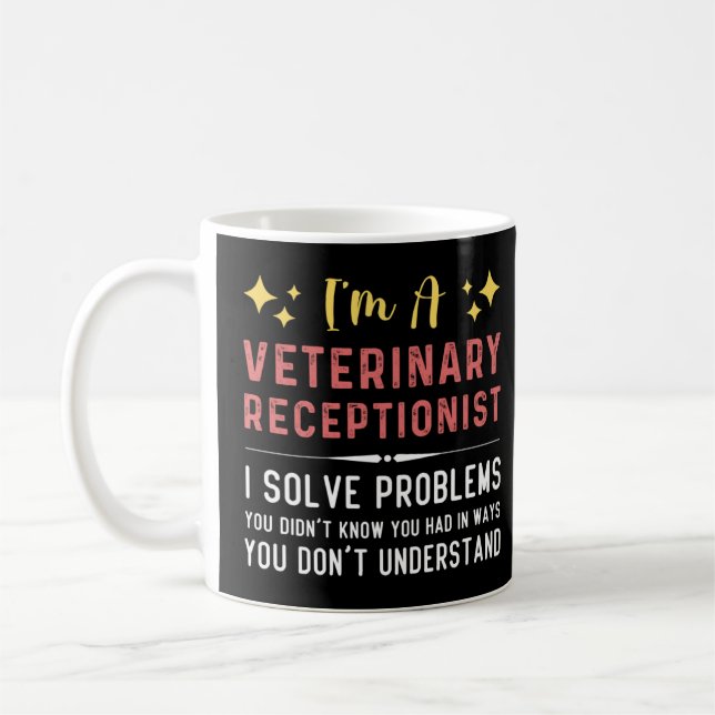Veterinary receptionist Medicine Vet Technician As Coffee Mug (Left)