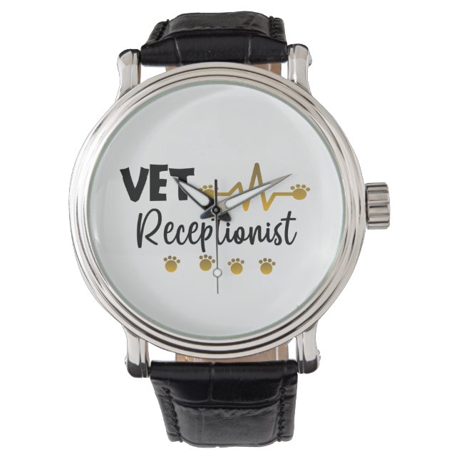 Veterinary Receptionist Veterinarian Animal   Watch (Front)