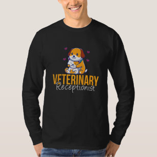 Veterinary Receptionist Veterinary Clinic Clerk T-Shirt