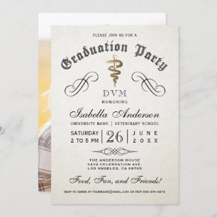 Veterinary School Graduation Invitations