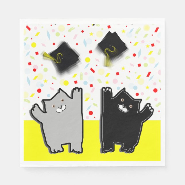 Veterinary School Graduation Napkin (Front)