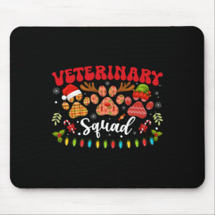 Veterinary Squad Dog Cat Paw Reindeer Santa Elf Ch Mouse Mat