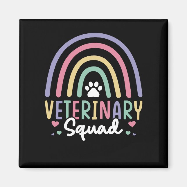 Veterinary Squad Magnet (Front)
