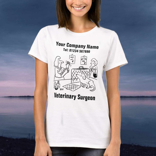 Veterinary Surgeon Cartoon to Personalise T-Shirt (Creator Uploaded)
