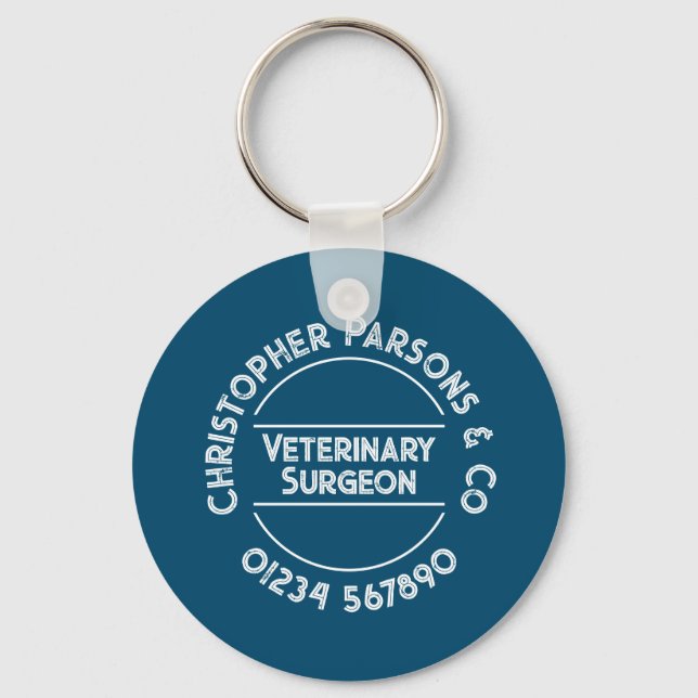 Veterinary Surgeon Key Ring (Front)