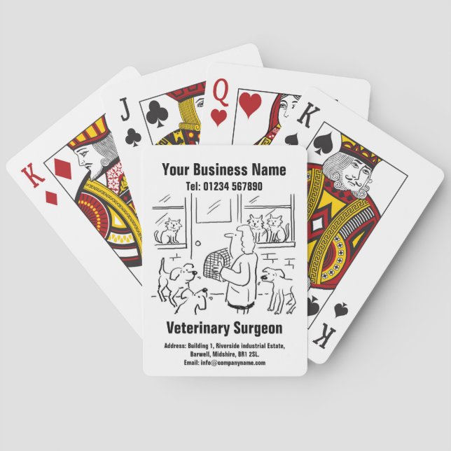 Veterinary Surgeon Playing Cards (Back)