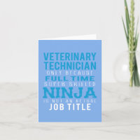Veterinary Technician Ninja Humour 