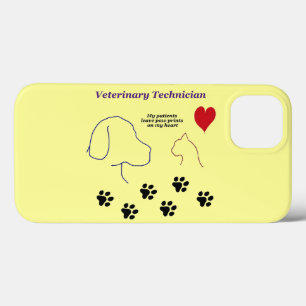 Veterinary Technician - Paw Prints on My Heart iPhone 13 Case