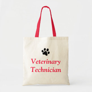 Veterinary Technician with Black Paw Print #2 Tote Bag