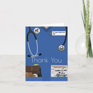 Veterinary Thank You In Blue Card