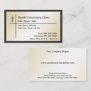 Veterinary Veterinarian Business Card