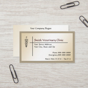 Veterinary Veterinarian Business Card