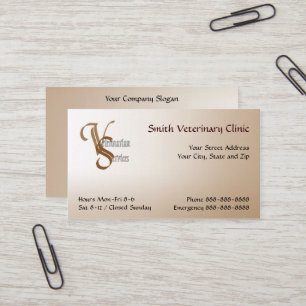 Veterinary Veterinarian Business Card