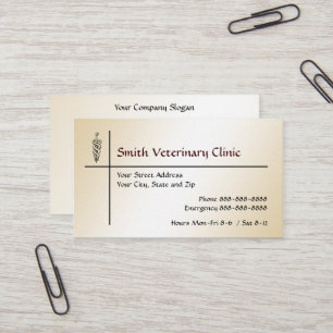 Veterinary Veterinarian Business Card