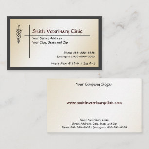 Veterinary Veterinarian Business Card