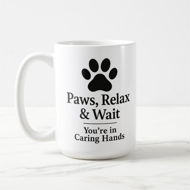 Veterinary Waiting Room Mug (Left)