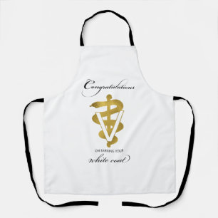 Veterinary White Coat Ceremony Congratulations Apron