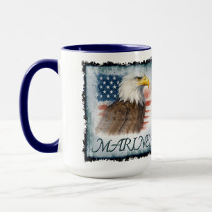 VetGearHQ.com Marine Corps Veteran Logo Emblem Mug