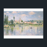 Vetheuil in Summer by Claude Monet Postcard<br><div class="desc">Oscar-Claude Monet (UK: /ˈmɒneɪ/, US: /moʊˈneɪ, məˈ-/, French: [klod mɔnɛ]; 14 November 1840 – 5 December 1926) was a French painter and founder of impressionist painting who is seen as a key precursor to modernism, especially in his attempts to paint nature as he perceived it.[1] During his long career, he...</div>