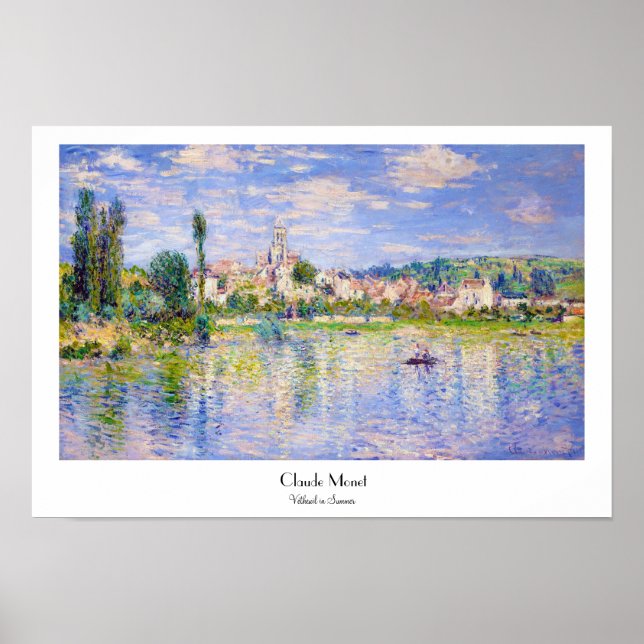 Vetheuil in Summer Claude Monet Poster (Front)