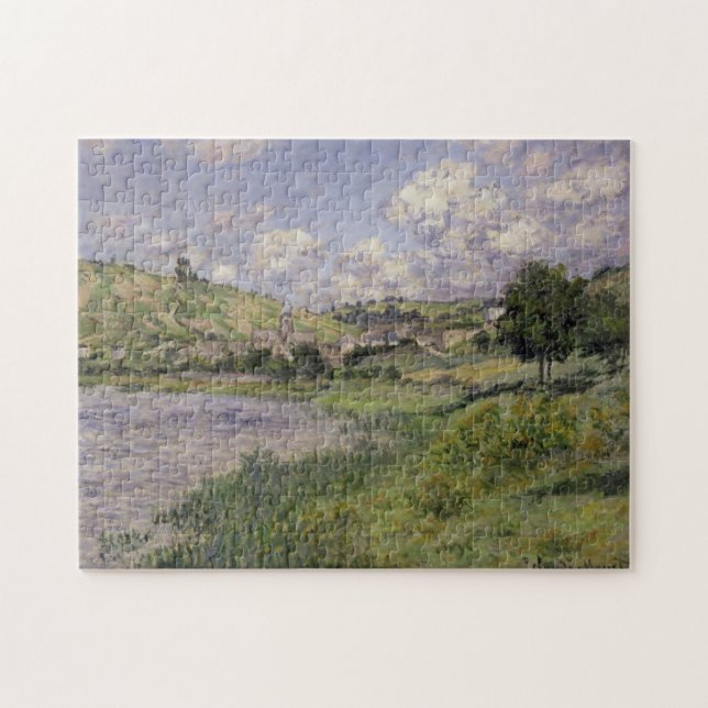 Vetheuil Paysage Landscape Monet Fine Art Jigsaw Puzzle (Horizontal)