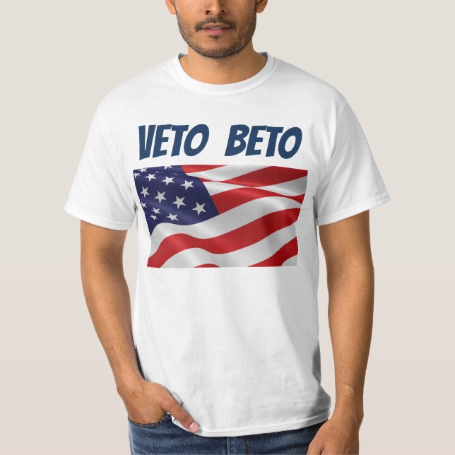 VETO BETO NO BEto MAGA Republican America T-Shirt (Front)