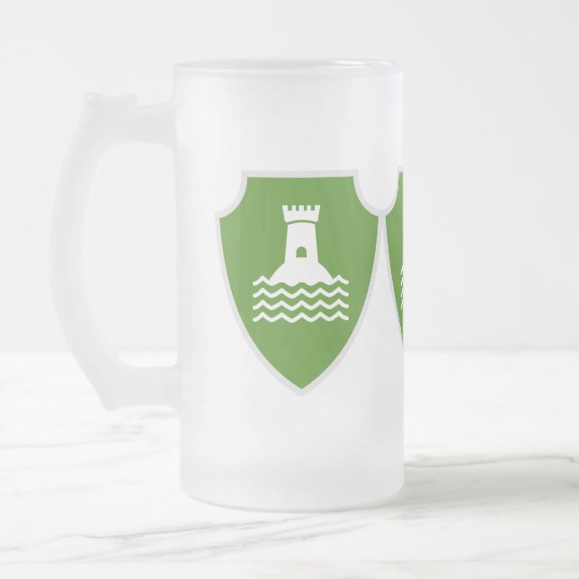Vetravian Flag - Frosted Glass Mug (Left)