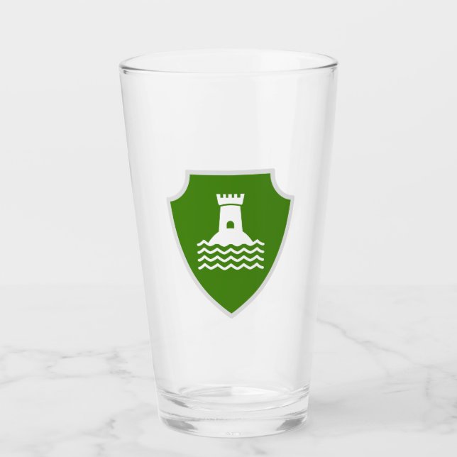 Vetravian Flag - Glass Tumbler (Front)