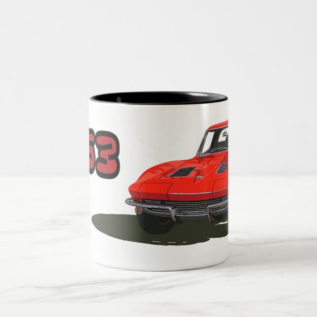Vette63 Two-Tone Coffee Mug (Center)